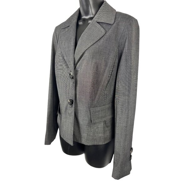 Women’s cropped and Lined business jacket size 12 gray - Picture 2 of 15